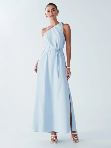 BWLDR Rochie de seară Pene deschis albastru