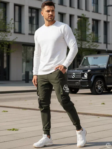 Spodnie bojówki Dstreet zielone