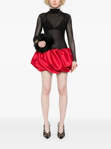 Rochie mini Atu Body Couture cu volane de costum roșu
