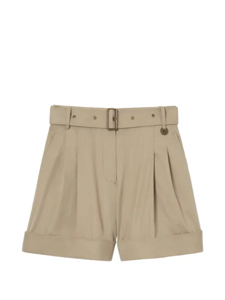 Cu centură pantaloni scurți Burberry cu imprimeu tropical