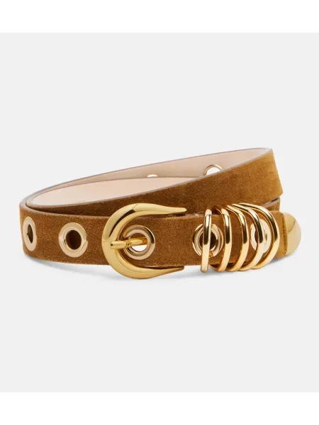 Remen Déhanche od brušene kože žuta