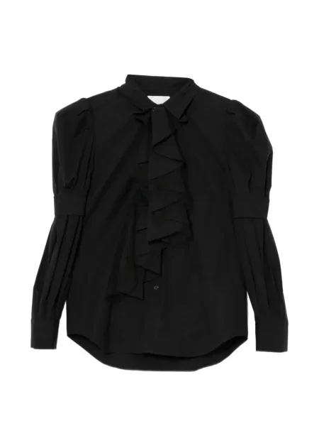 Cămașă Comme Des Garçons cu volane negru