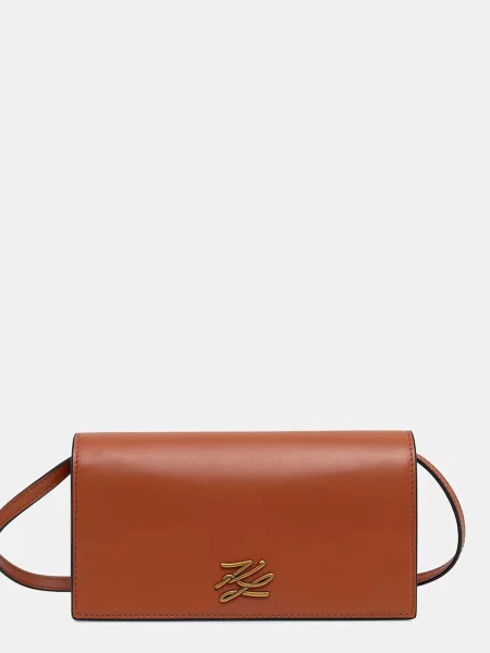 Karl Lagerfeld geantă crossbody K/AUTOGRAPH maro
