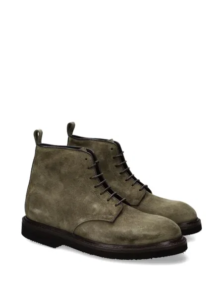 Botine Premiata cu șireturi din dantelă verde