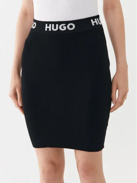 Hugo Ceruzaszoknya Slim Fit fekete