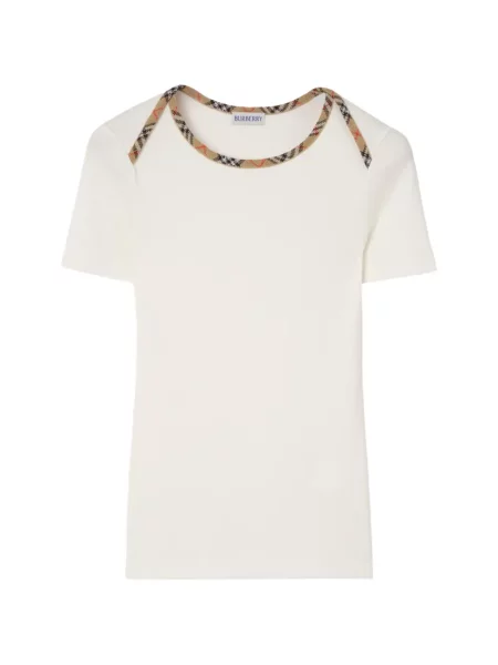 Tricou Burberry în carouri stretch