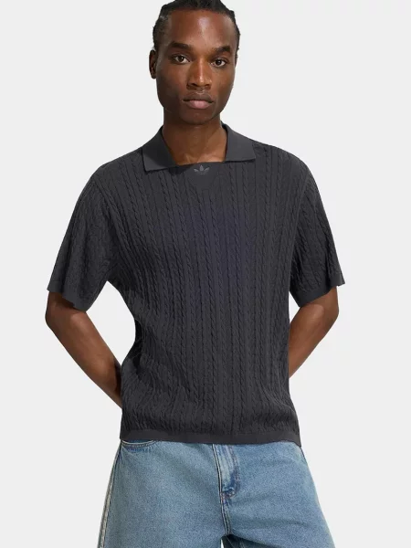 Tricou Adidas Originals tricotate negru
