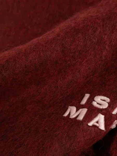 Fular Isabel Marant cu broderie roșu