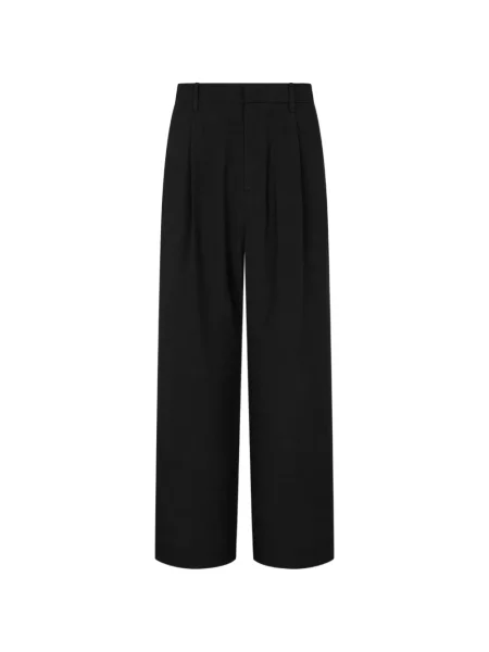 Plisované kalhoty Tomboy černé