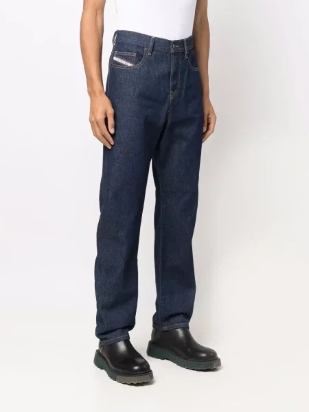 Straight fit džíny Diesel modré