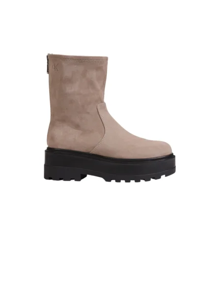 Pantofi Calvin Klein Jeans FLATFORM ZIP MG SS bej