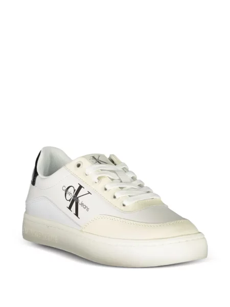 Fűzős csipkés sneaker Calvin Klein fehér