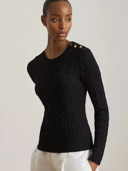 LAUREN RALPH LAUREN Pulover negru