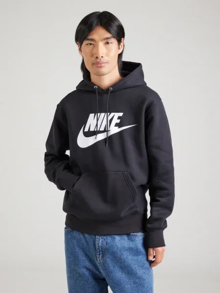 Nike Sportswear Majica CLUB črna bela