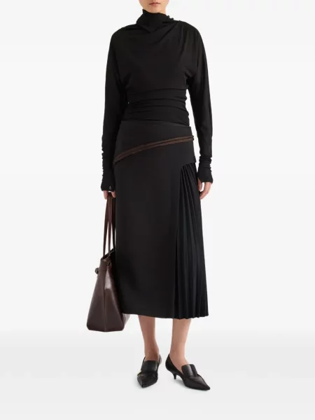 Fustă Proenza Schouler din satin negru