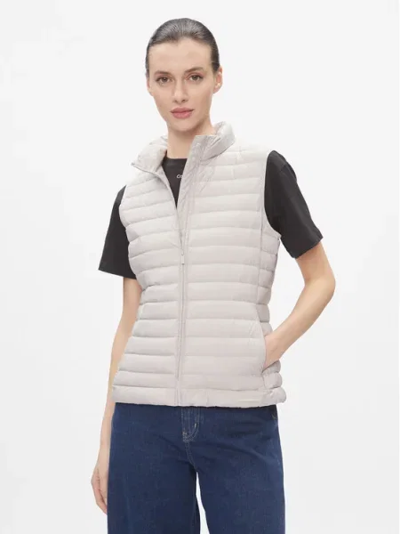 Calvin Klein Vestă Packable Super Lw Padded Vest bej