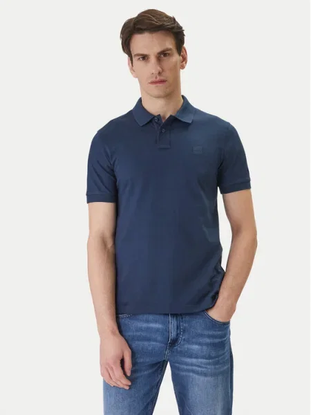 BOSS Tricou polo Passenger Bleumarin