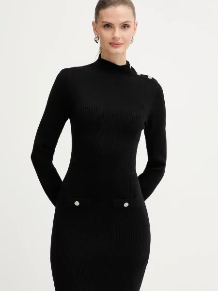 Morgan rochie mini mulată RMAGIC negru