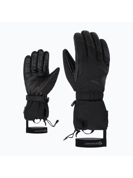 Mănuși de schi pentru bărbați ZIENER Gaiku-Z Aquashield AW black negru