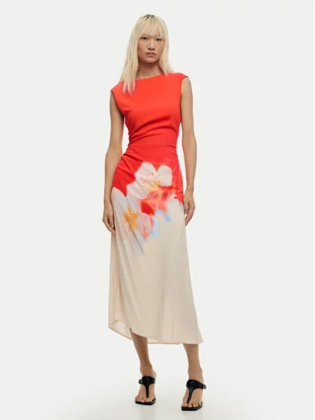 Desigual Rochie de vară Lida Portocaliu roșu