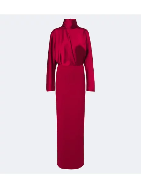 Rochie Solace London din satin roșu