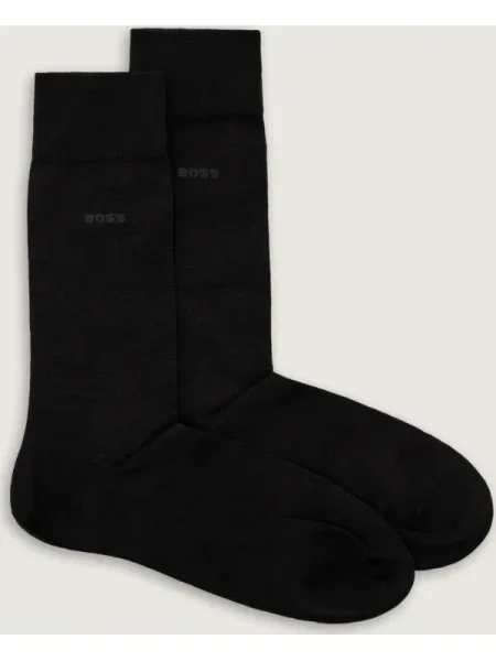 BOSS BLACK De lână șosete 2P RS Uni negru