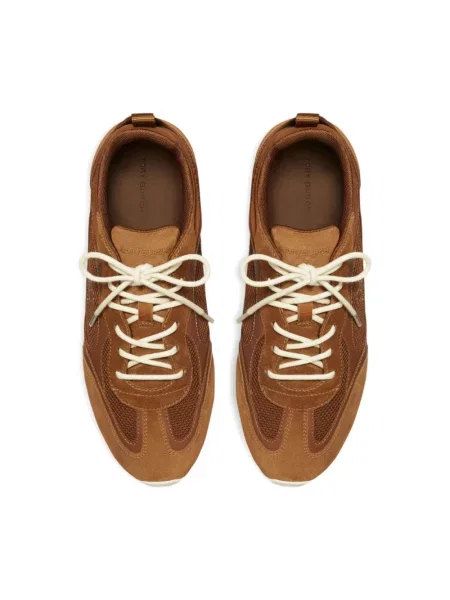Sneakersy Tory Burch zamszowe brązowe