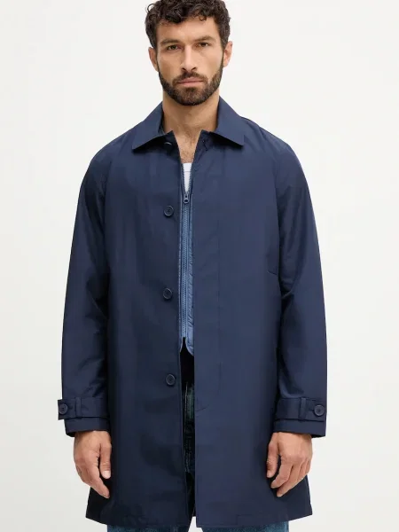 Палто United Colors of Benetton тъмносиньо