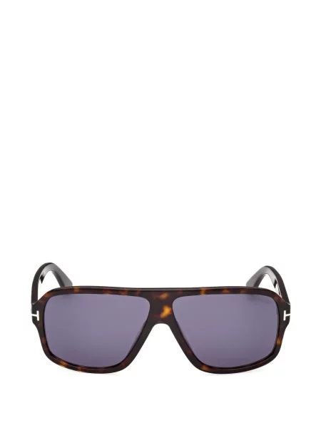Ochelari de soare Tom Ford Eyewear cu imprimeu geometric maro