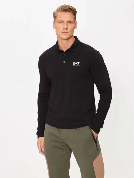 Emporio Armani Тениска с яка и PJVQZ черен