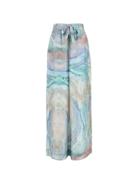 Pantaloni Zimmermann cu imagine albastru