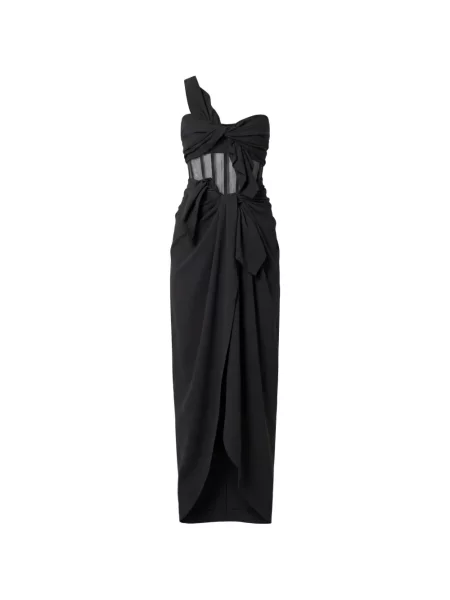 Rochie maxi Monse cu un umăr gol negru