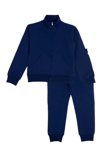 Bluza z pełny błyskawiczny na co dzień niebieska