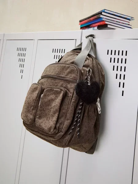 Reserved Batoh se zvířecím potiskem tmavě šedá