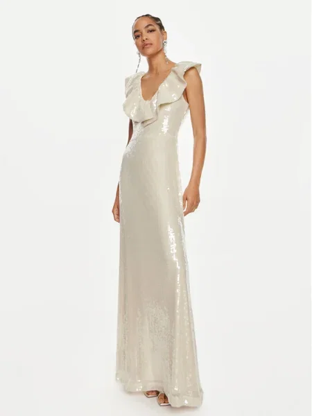 ROTATE Rochie cocktail Cally Écru