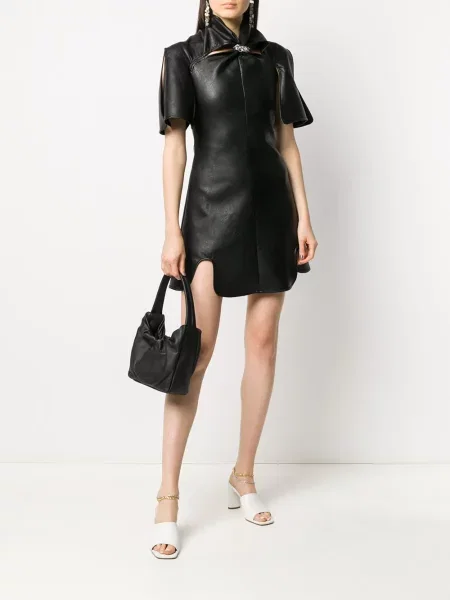 Rochie Ellery din piele negru