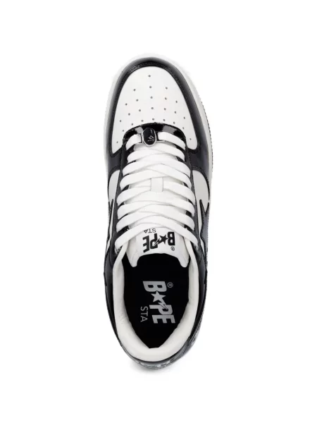 Sneakerși A Bathing Ape® din piele de lac negru