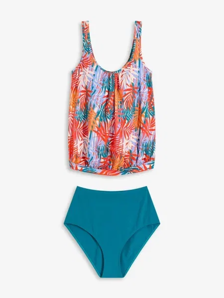 Tankini oversize 2 części niebieski