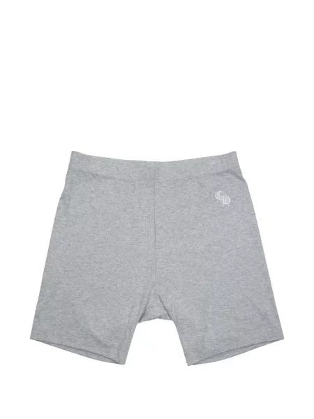 Pantaloni scurți Chrome Hearts cu motiv cu inimi gri