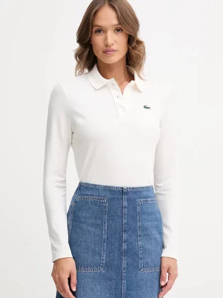 Lacoste longsleeve beżowy