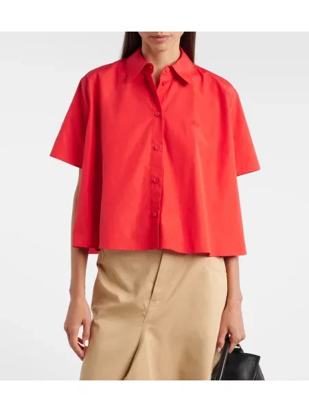 Cămașă Loewe din poplin roșu