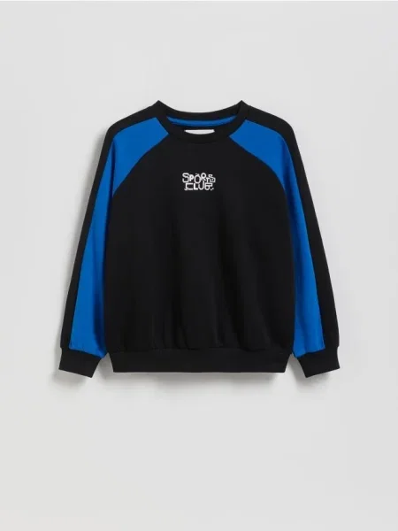 Reserved Bluza oversize czarny