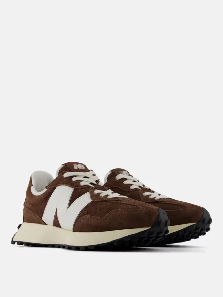 Замшеві кросівки New Balance 327 коричневі