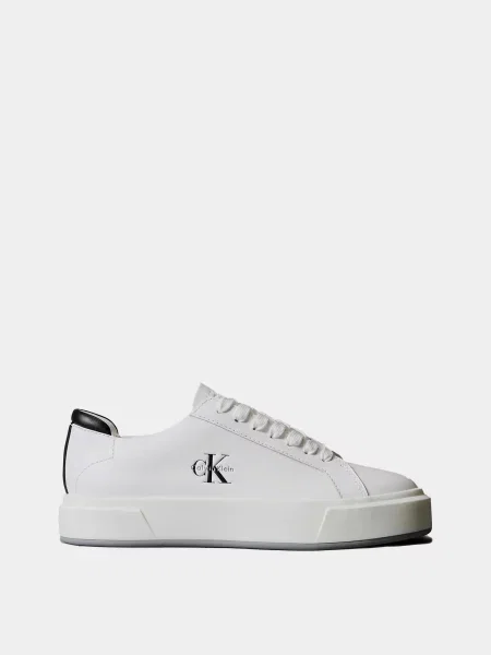 Кожаные кеды Calvin Klein белые