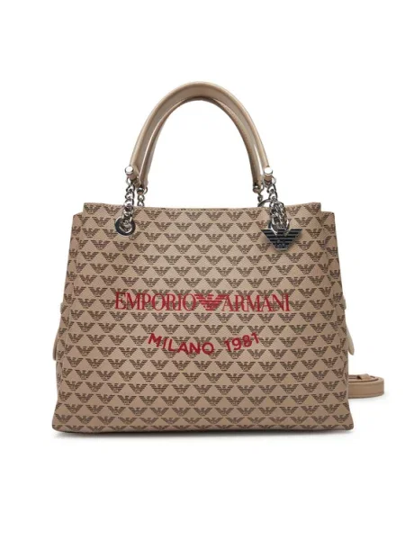 Geantă Emporio Armani bej
