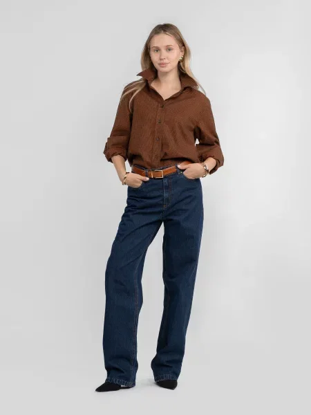 Рубашка Arber коричневая