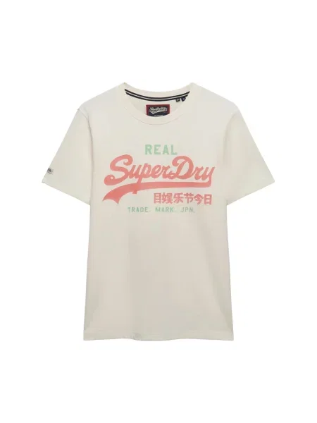 Superdry & Co Tričko svetlozelená / svetločervená biela