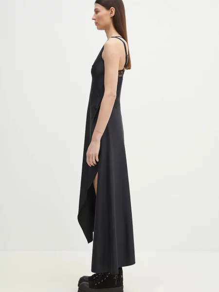 Сукня Coperni Asymmetric Long maxi розкльошена чорний