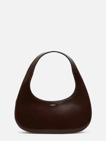 Geantă tip baghetă Coperni din piele maro