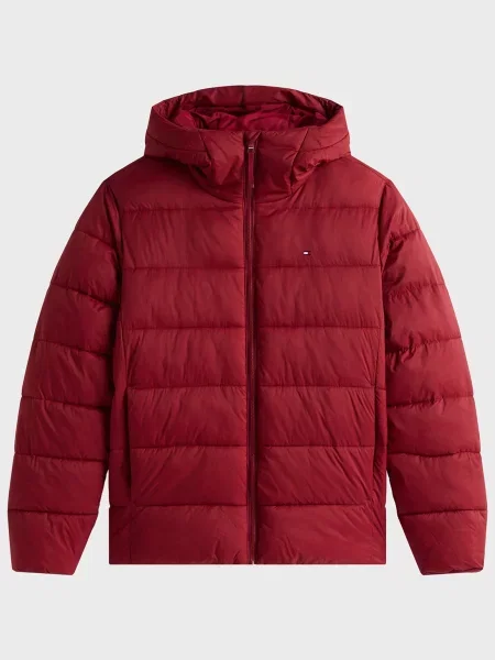 Куртка Tommy Hilfiger с капюшоном красная